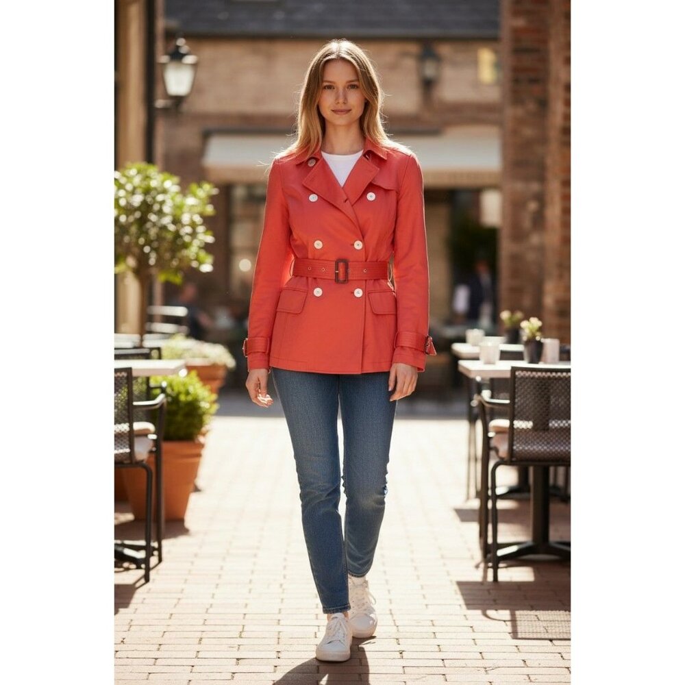 Kiton Napoli Womens Italian Double Breasted Coat US 10/12 UK 44 NEW WITH TAGS!